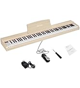 【新品♥️】セール❤電子ピアノ　オレンジ　ペダル付き　持ち運び　88鍵盤　練習用 新品♥️】セール❤電子ピアノ オレンジ ペダル付き 持ち運び 88